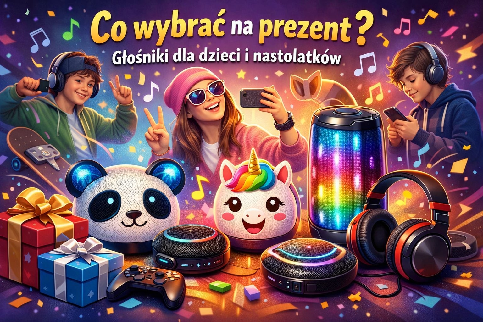 Co wybrać na prezent Głośniki dla dzieci i nastolatków.