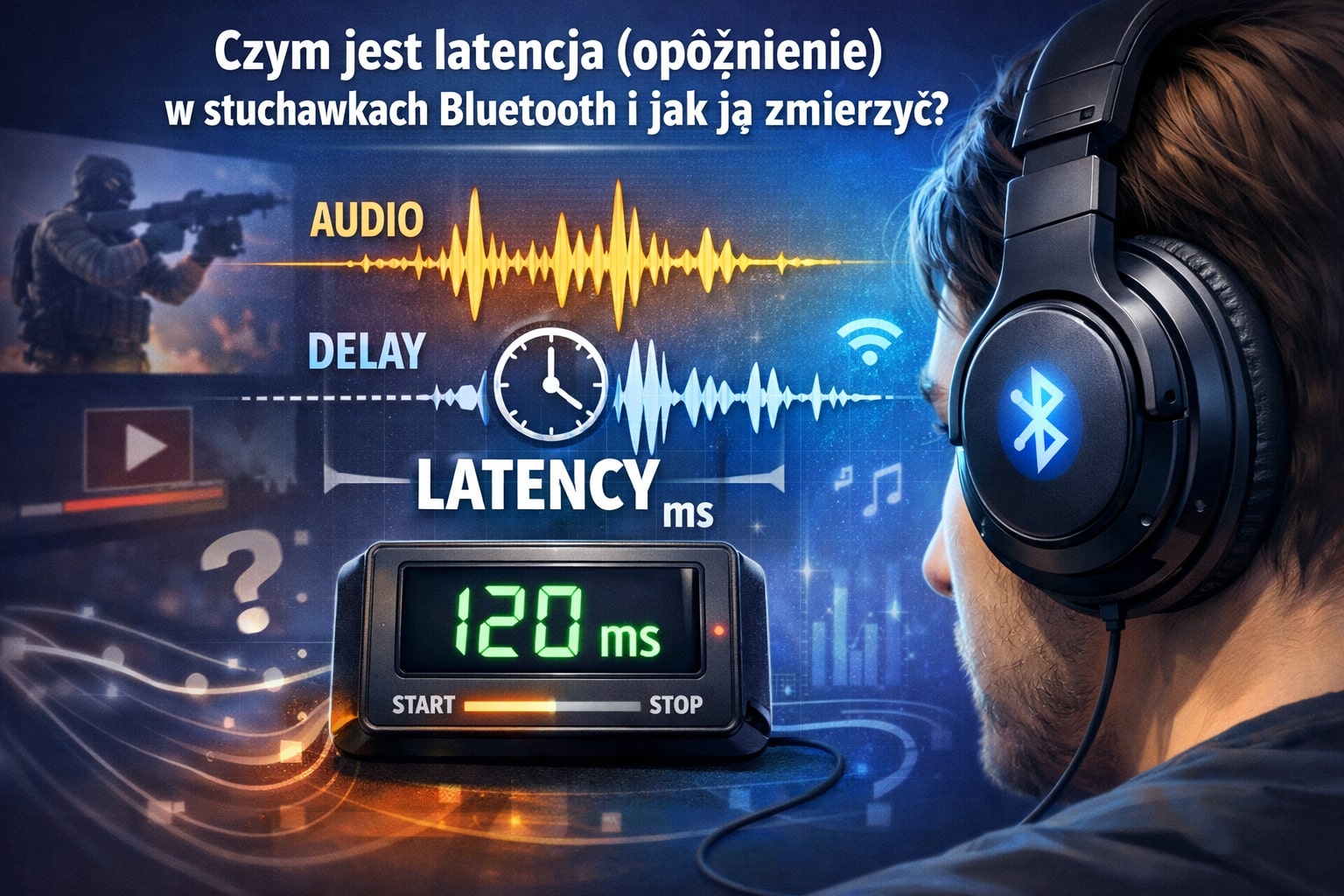 Czym jest latencja (opóźnienie) w słuchawkach Bluetooth i jak ją zmierzyć