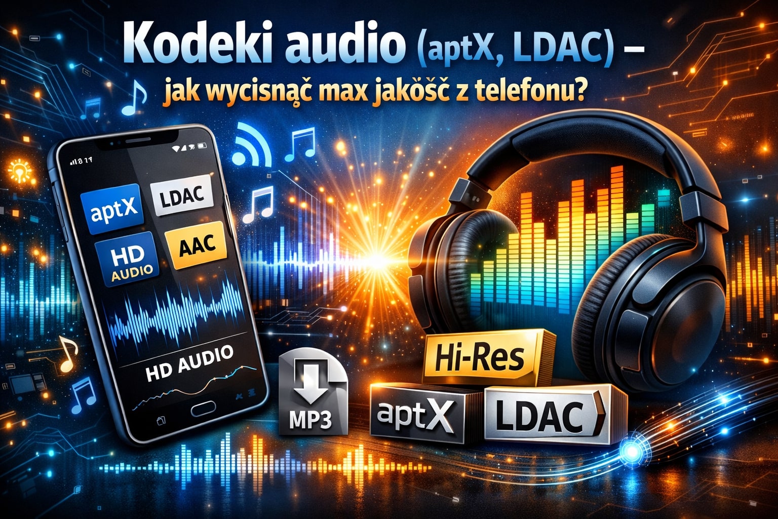 Kodeki audio (aptX, LDAC) – jak wycisnąć max jakość z telefonu
