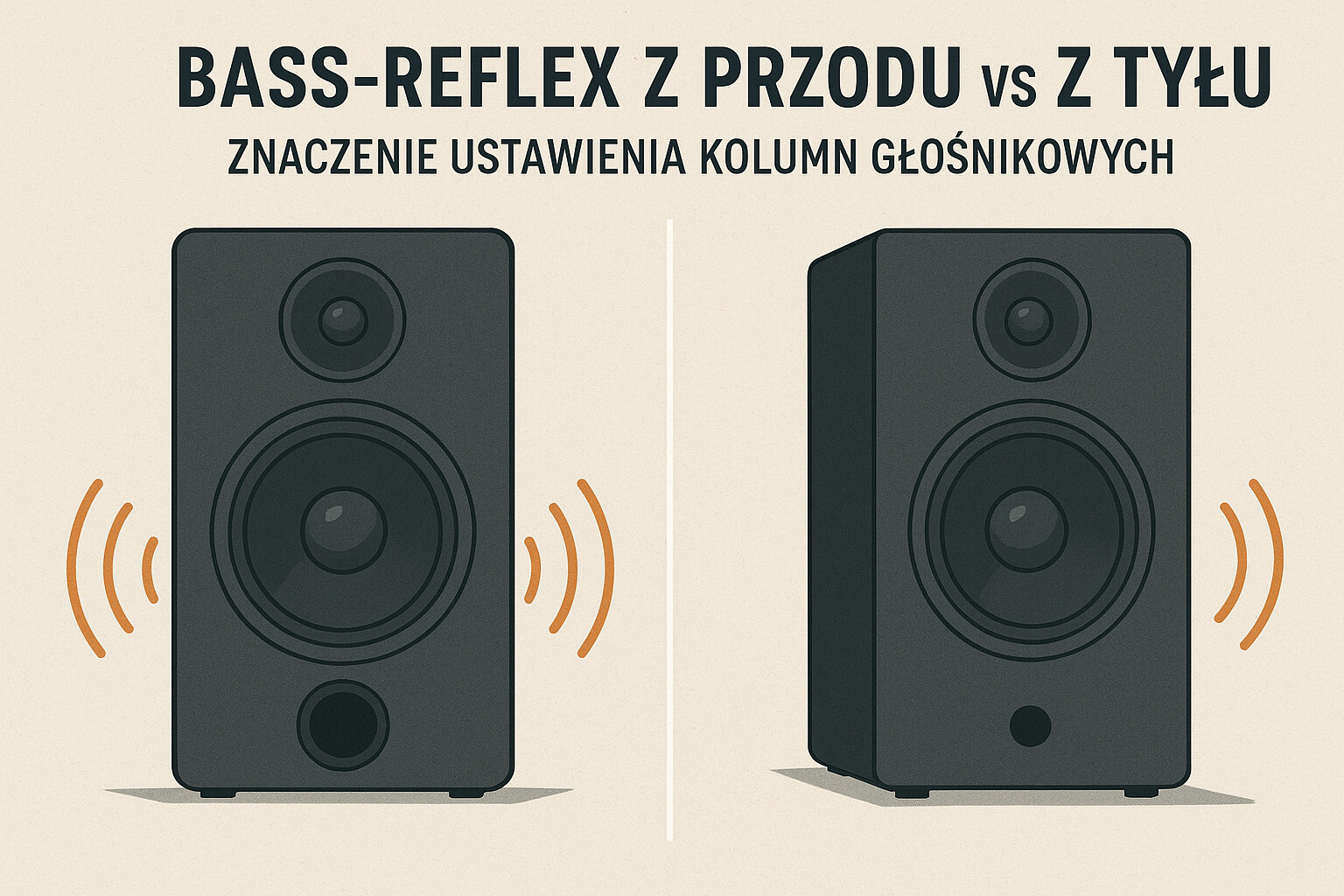 Bass-reflex z przodu vs z tyłu – znaczenie ustawienia