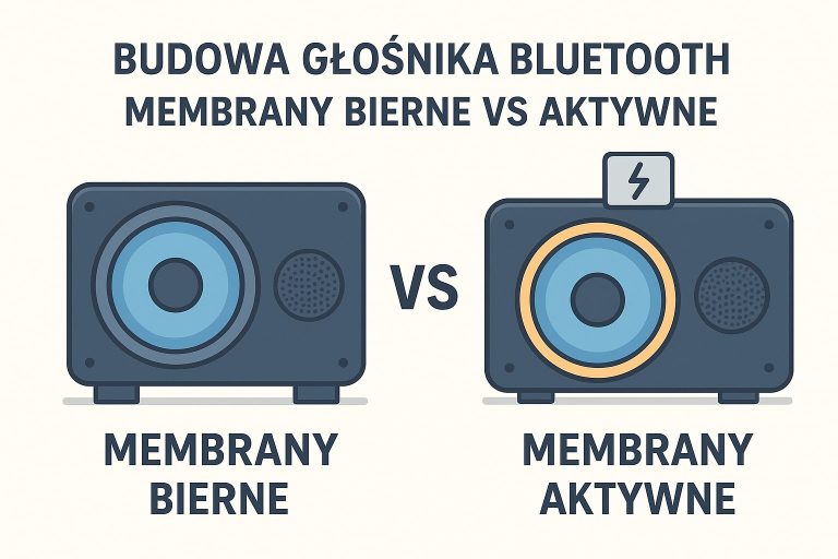 Budowa głośnika Bluetooth Membrany bierne vs aktywne.