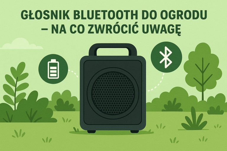 Głośnik Bluetooth do ogrodu – na co zwrócić uwagę (zasięg i moc).