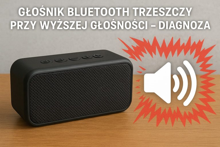 Głośnik Bluetooth trzeszczy przy wyższej głośności – diagnoza.