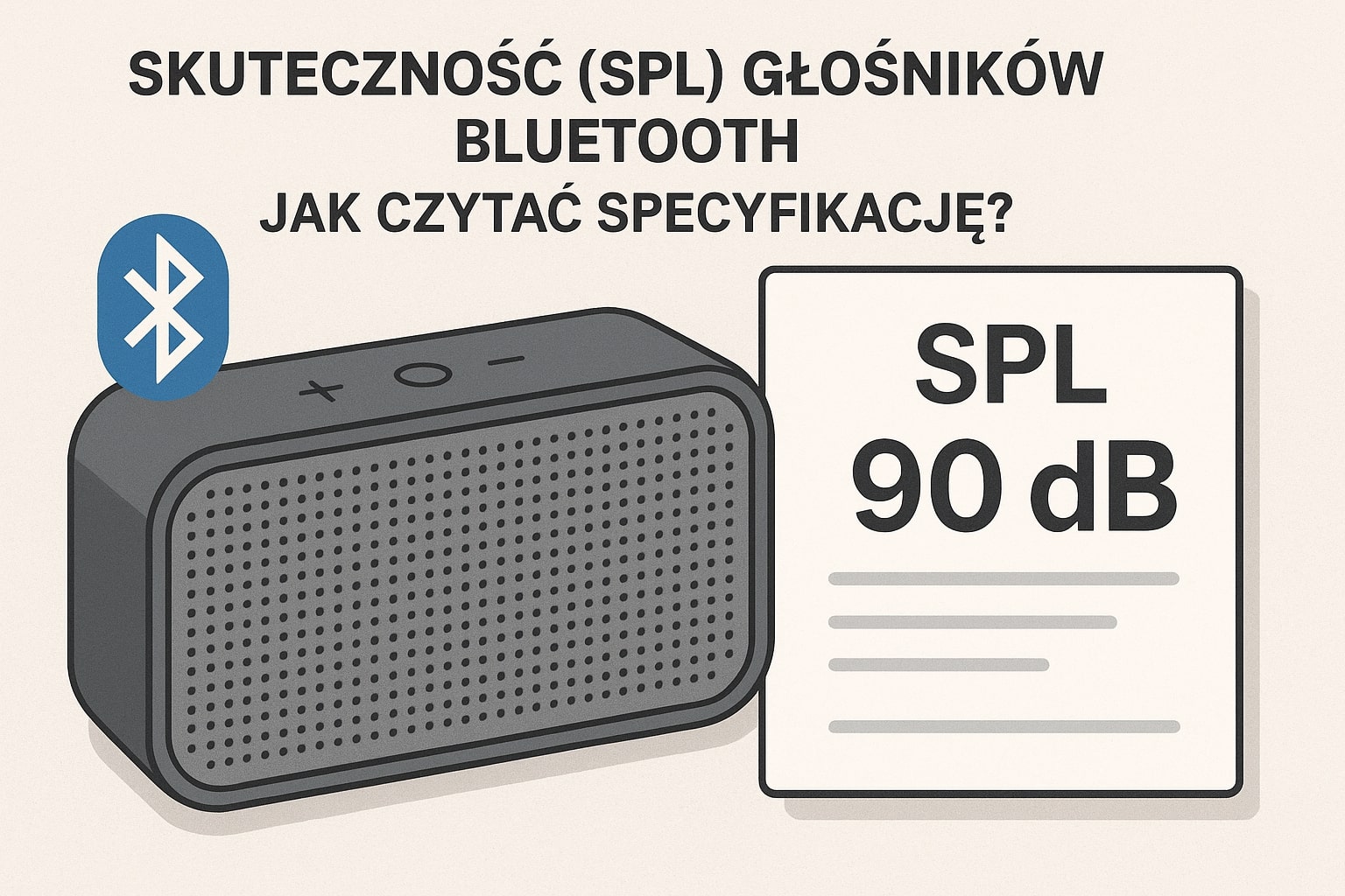 Skuteczność (SPL) głośników Bluetooth – jak czytać specyfikację