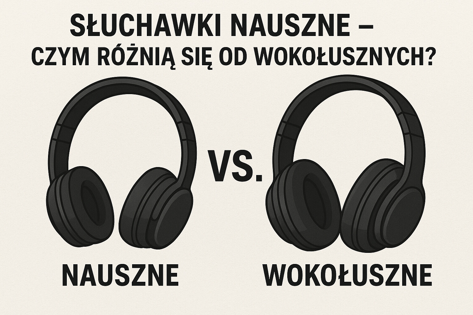 Słuchawki nauszne – czym różnią się od wokółusznych