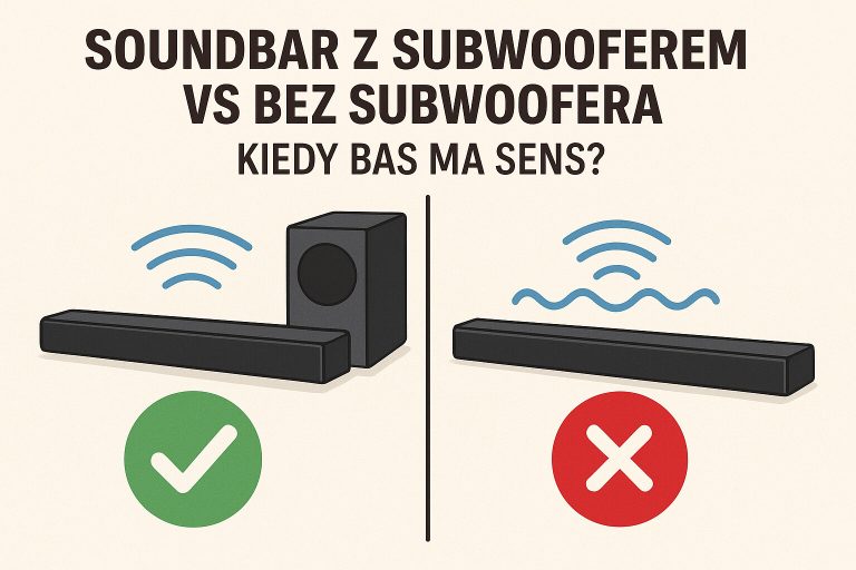 Soundbar z subwooferem vs bez subwoofera – kiedy bas ma sens